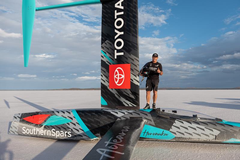 Emirates Team New Zealand's wind powered land speed world record attempt at South Australia's Lake Gairdner - December 11, 2022 - photo © Emirates Team New Zealand/James Somerset