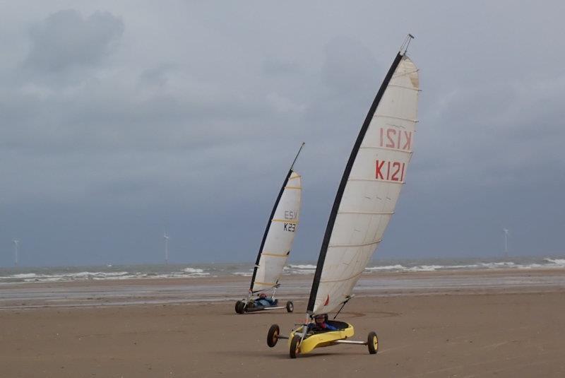 BFSLYC Landyacht Series event at Hoylake photo copyright Gareth Rowlands taken at Wirral Sand Yacht Club and featuring the Land Yacht class