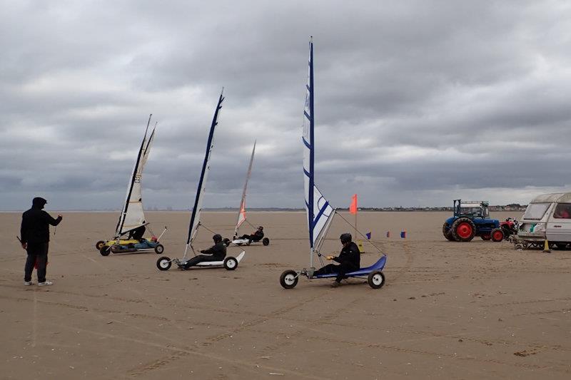 BFSLYC Landyacht Series event at Hoylake photo copyright Gareth Rowlands taken at Wirral Sand Yacht Club and featuring the Land Yacht class