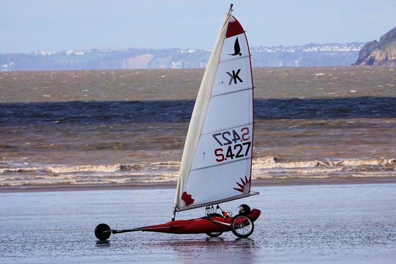 Landyachting Season 2026–27 Gets Under Way at Brean - Darren Rhys in the Standart class - photo © Dave Mayes