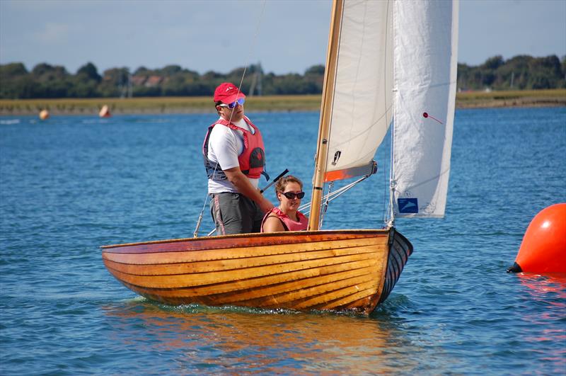 John and Charlotte Fildes sailing their neatly prepared Aldeburgh Lapwing to victory in the Slow Handicap fleet at the Bosham Classic Boat Revival photo copyright David Henshall taken at Bosham Sailing Club and featuring the Lapwing class