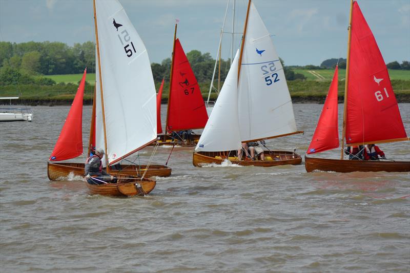 Aldeburgh Lapwings during Classics Weekend photo copyright John Adcroft taken at Aldeburgh Yacht Club and featuring the Lapwing class