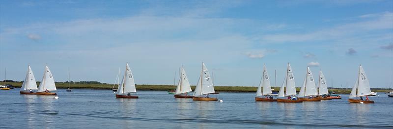 Lapwing Championship start on Sunday photo copyright Fiona Lewington taken at Aldeburgh Yacht Club and featuring the Lapwing class