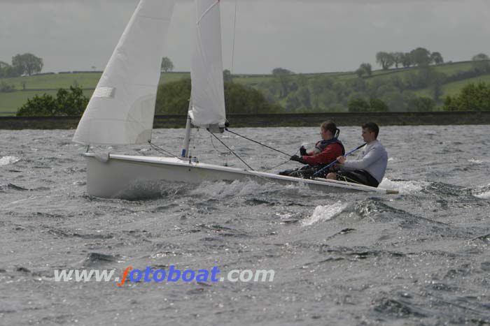 Full on breeze and a few dismastings during the Lark Inlands at Bristol photo copyright Mike Rice / www.fotoboat.com taken at Bristol Corinthian Yacht Club and featuring the Lark class