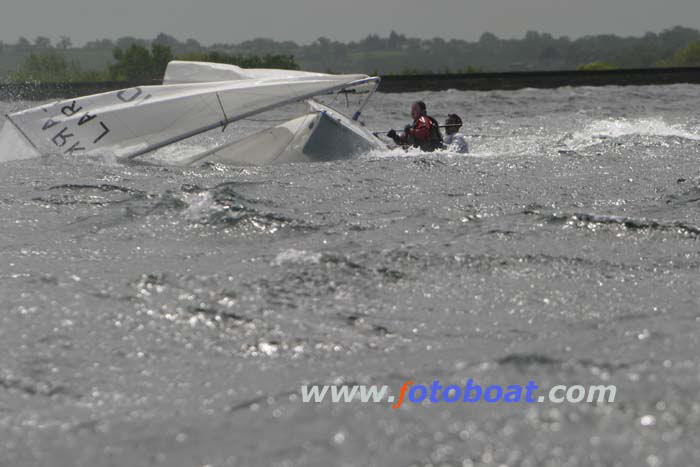 Full on breeze and a few dismastings during the Lark Inlands at Bristol - photo © Mike Rice / www.fotoboat.com