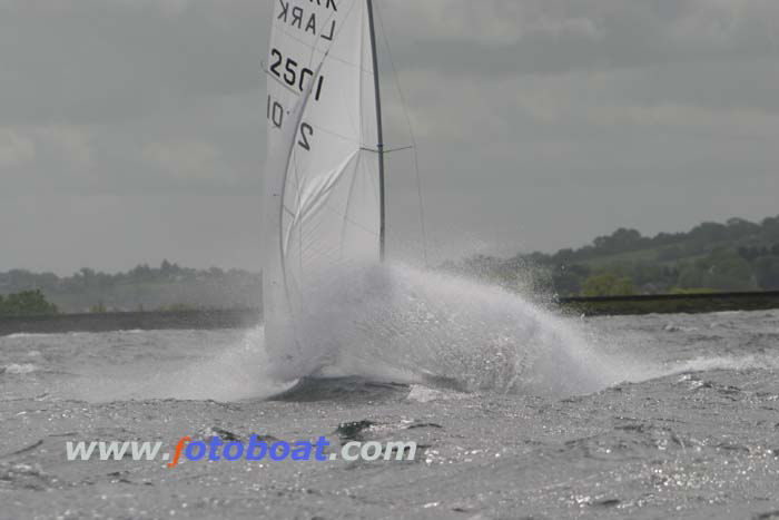 Full on breeze and a few dismastings during the Lark Inlands at Bristol photo copyright Mike Rice / www.fotoboat.com taken at Bristol Corinthian Yacht Club and featuring the Lark class