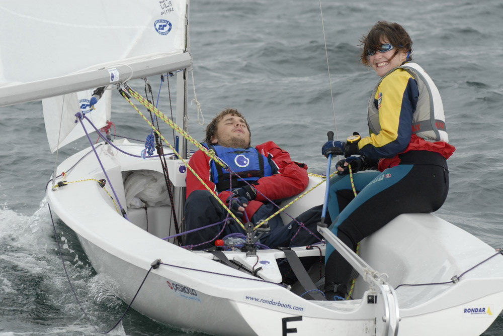 A bit of everything on day four of the Lark nationals at Penzance photo copyright Lee Whitehead / www.photolounge.co.uk taken at Penzance Sailing Club and featuring the Lark class