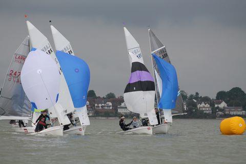 Helly Hansen Lark Class Great 8 Round 4 at Dabchicks photo copyright Gordon Lawrence taken at Dabchicks Sailing Club and featuring the Lark class