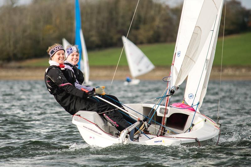 All smiles during the BUCS Fleet Racing Championships photo copyright JJRE Photos / www.instagram.com/JJREast/ taken at Draycote Water Sailing Club and featuring the Lark class