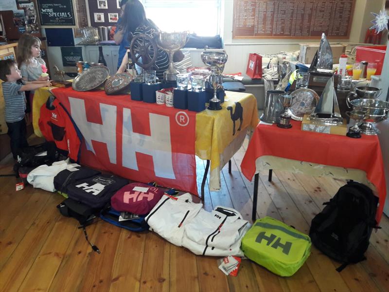 Prizes in the Helly Hansen Lark Nationals 2019 at Rock photo copyright Dan Watson taken at Rock Sailing and Waterski Club and featuring the Lark class