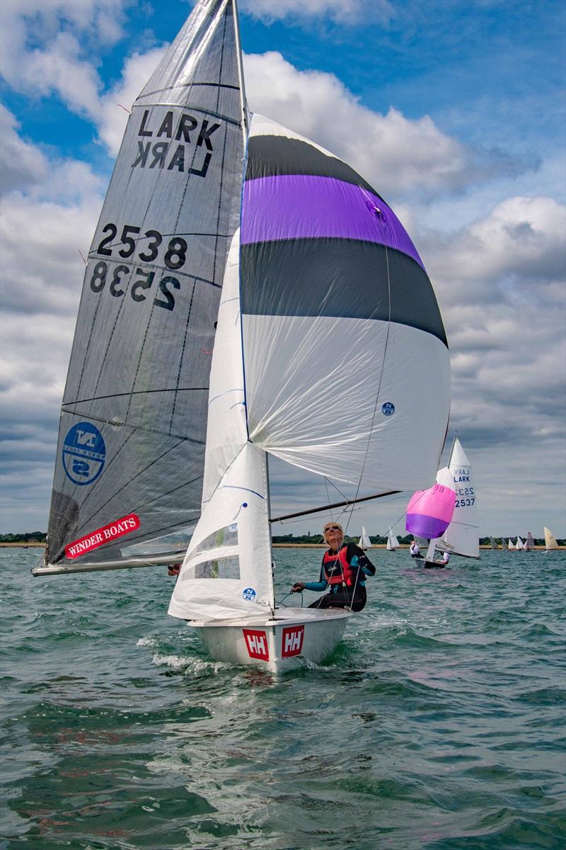 Larks at the 2019 Lymington Dinghy Regatta photo copyright RLymYC taken at Royal Lymington Yacht Club and featuring the Lark class