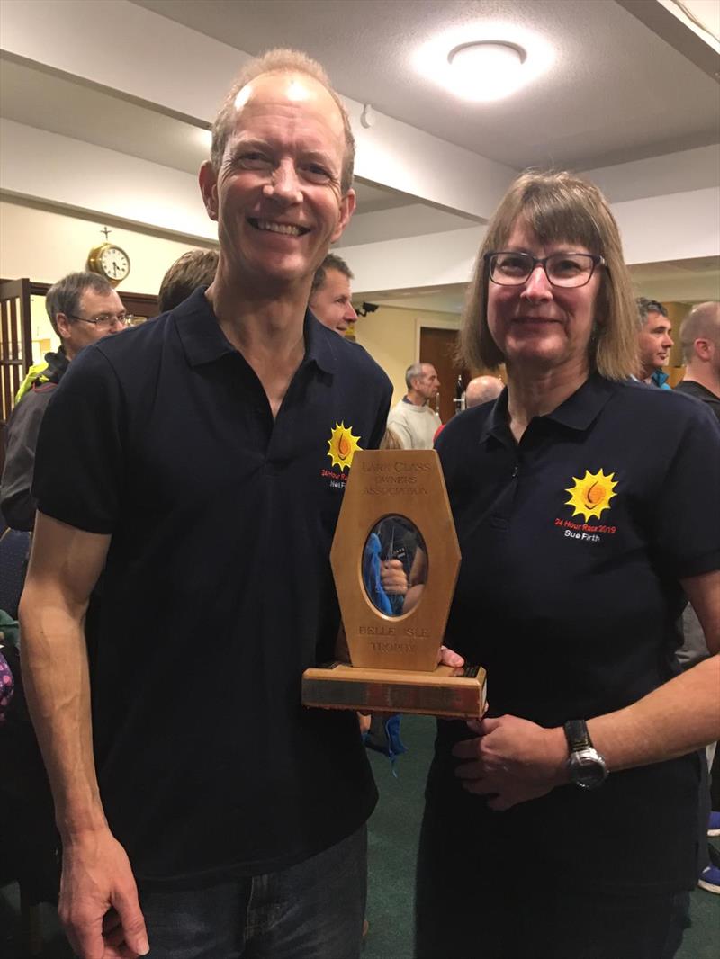 Neil and Sue Firth, winners of the Lark Belle Isle Travellers' Series photo copyright Eluned Stewart taken at Northampton Sailing Club and featuring the Lark class