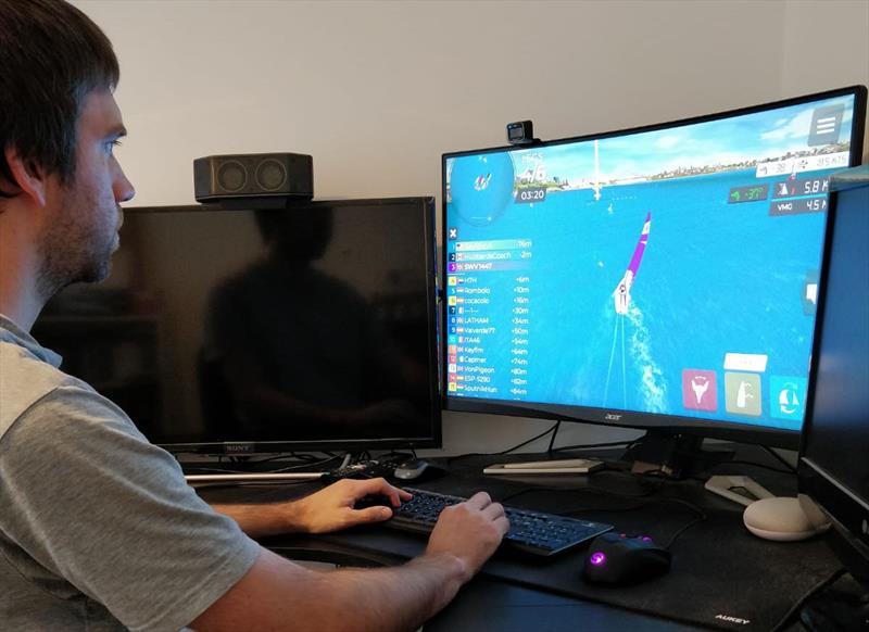 Stephen Videlo, winner of the Banbury Lark eOpen, at his Virtual Regatta rig photo copyright Stephen Videlo taken at  and featuring the Lark class