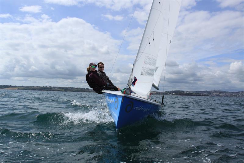 Harry Pynn & Gemma Cook photo copyright Gareth Fudge / www.boatographic.co.uk taken at Brixham Yacht Club and featuring the Lark class