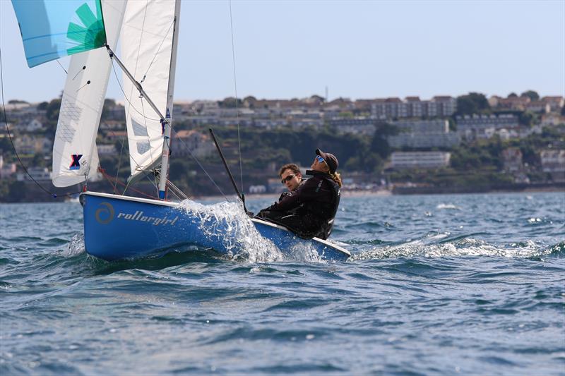 Harry Pynn & Gemma Cook photo copyright Gareth Fudge / www.boatographic.co.uk taken at Brixham Yacht Club and featuring the Lark class