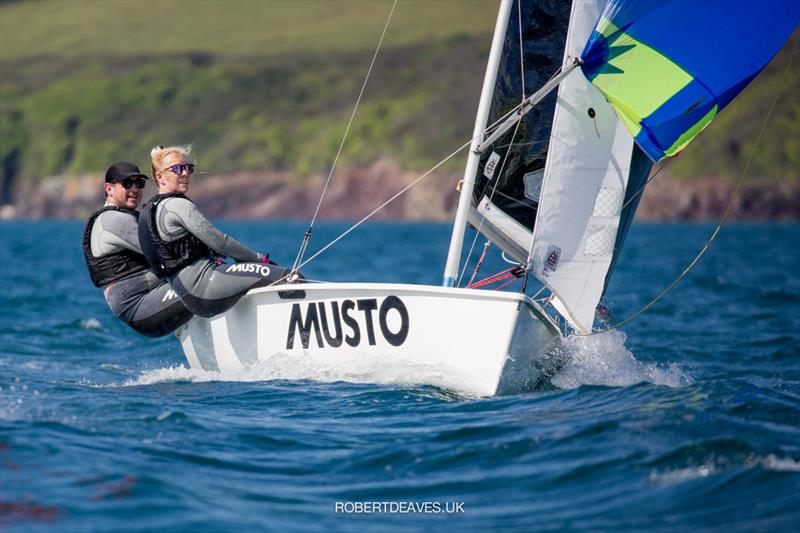 Musto Lark Nationals at Rock day 3 photo copyright Robert Deaves / www.robertdeaves.uk taken at Rock Sailing and Waterski Club and featuring the Lark class