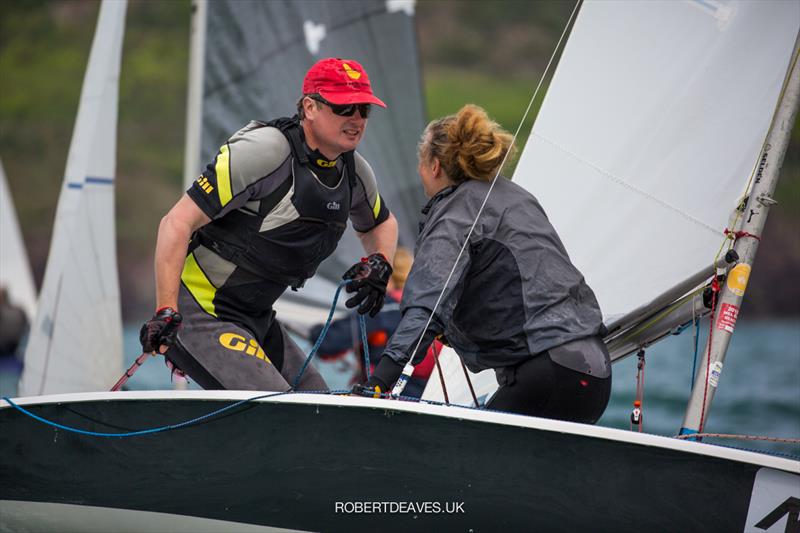 Musto Lark Nationals at Rock day 4 photo copyright Robert Deaves / www.robertdeaves.uk taken at Rock Sailing and Waterski Club and featuring the Lark class