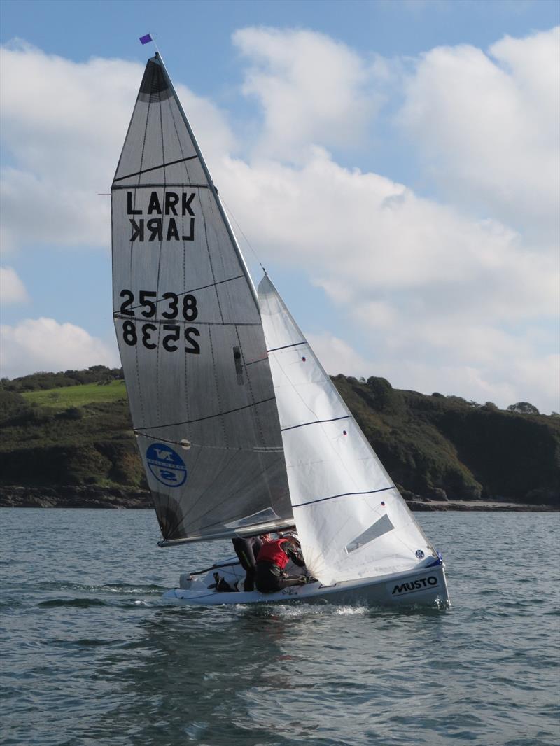 Larks at the Allspars Final Fling photo copyright Keith Davies taken at Royal Western Yacht Club, England and featuring the Lark class