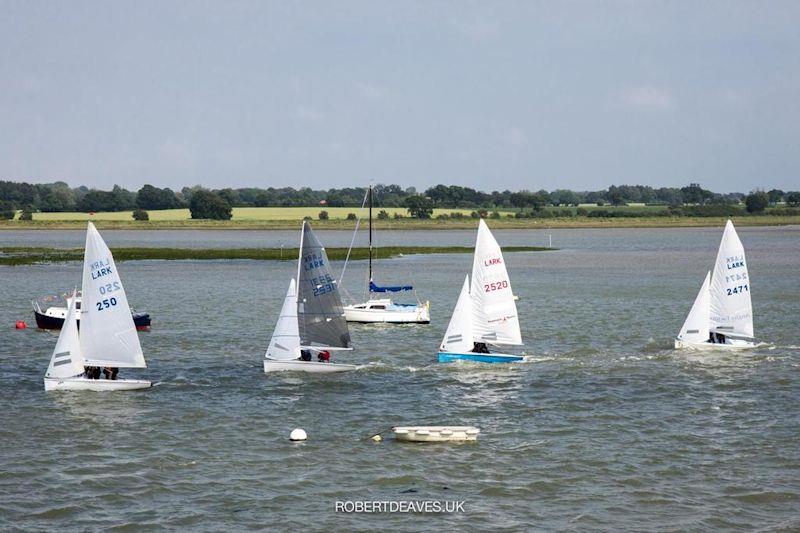 Lark racing at the Waldringfield Centenary Regatta photo copyright Robert Deaves / www.robertdeaves.uk taken at Waldringfield Sailing Club and featuring the Lark class