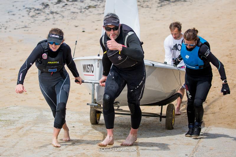 Musto Lark National Championships 2021 at Rock photo copyright Robert Deaves / www.robertdeaves.uk taken at Rock Sailing and Waterski Club and featuring the Lark class