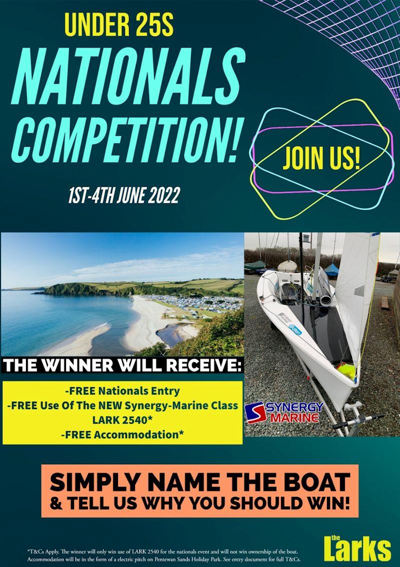 Win entry to the 2022 Lark Nationals Championships, use of a Synergy Marine demo boat, and accomodation photo copyright LCOA taken at Pentewan Sands Sailing Club and featuring the Lark class