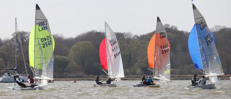 Waldringfield Easter Egg 2022 photo copyright Alexis Smith taken at Waldringfield Sailing Club and featuring the Lark class