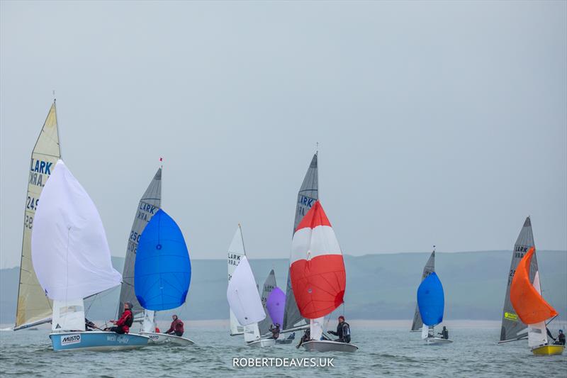 Lark Open at Rock day 2 photo copyright Robert Deaves / www.robertdeaves.uk taken at Rock Sailing and Waterski Club and featuring the Lark class