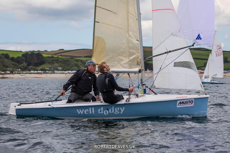 Day 1 of the Musto Lark Nationals at Pentewan - photo © Robert Deaves / www.robertdeaves.uk