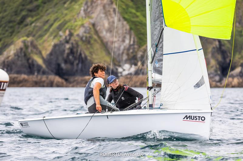 Musto Lark Nationals at Pentewan - photo © Robert Deaves / www.robertdeaves.uk