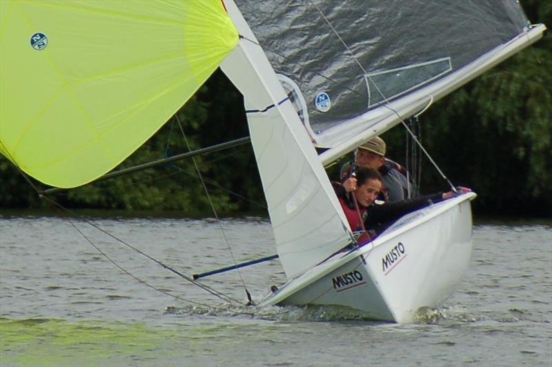 Matt Shorrock and Katie Kinver, third overall in the Lark Inlands at Banbury photo copyright Craig Eady taken at Banbury Sailing Club and featuring the Lark class