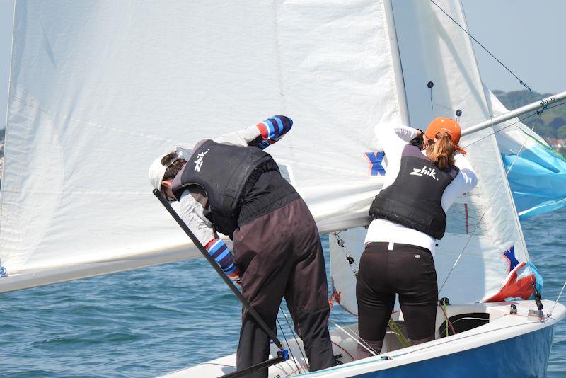 Musto Lark National Championship at Brixham day 1 photo copyright Will Loy taken at Brixham Yacht Club and featuring the Lark class