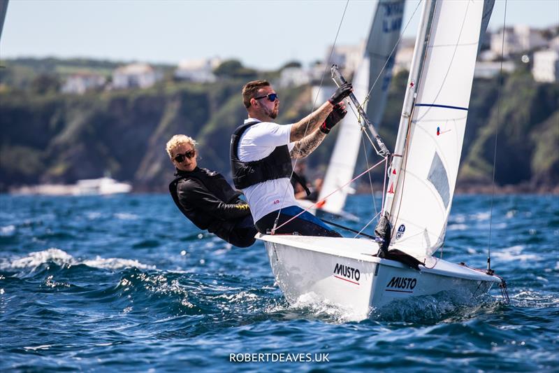 Musto Lark Nationals at Pentewan - photo © Robert Deaves