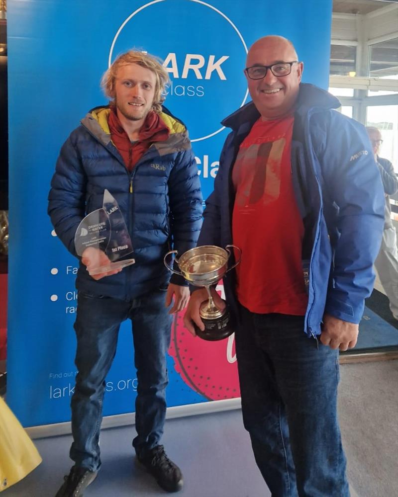Stuart and Nick Hydon win the Lark Inlands at Draycote Water photo copyright Tegwyn Tricker taken at Draycote Water Sailing Club and featuring the Lark class
