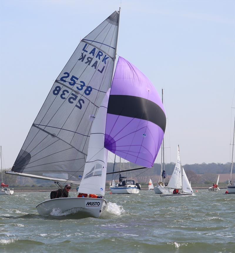 Larks at the Waldringfield Easter Egg 2025 photo copyright Alexis Smith taken at Waldringfield Sailing Club and featuring the Lark class