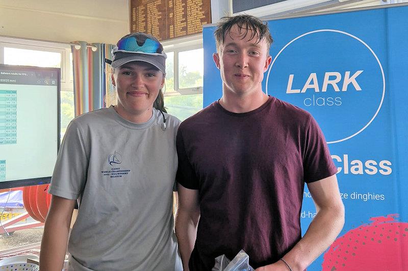 Tom Alhdied and Bee Nee, highest placed first Lark Open overall - Craftinsure Lark class Frank Carter trophy at Frensham Pond - photo © Tom Clifford