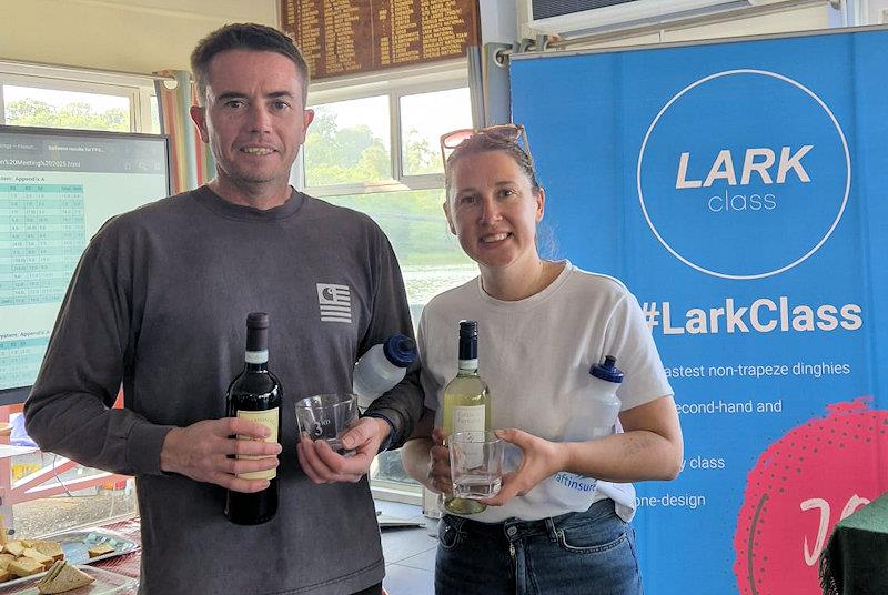 Jonny Coate and Kate Phillips, third overall - Craftinsure Lark class Frank Carter trophy at Frensham Pond - photo © Tom Clifford