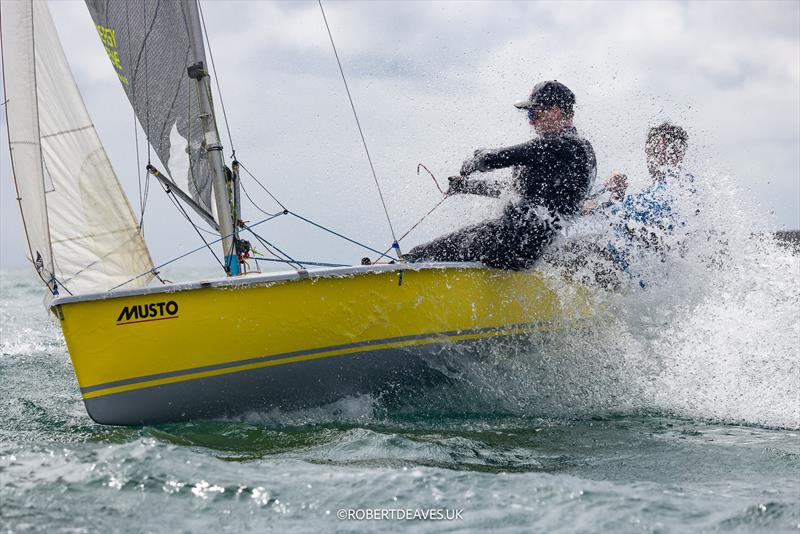2025 Musto Lark Nationals at Abersoch Day 3 photo copyright Robert Deaves / www.robertdeaves.uk taken at South Caernarvonshire Yacht Club and featuring the Lark class