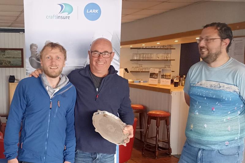 Stuart and Nick Hydon win the Craftinsure Lark Open at Banbury photo copyright Neil Firth taken at Banbury Sailing Club and featuring the Lark class