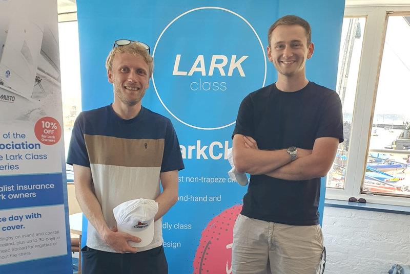 Samuel Bailey and Nick Hydon, third overall - Craftinsure Lark open meeting at Weymouth SC photo copyright Nigel Hufton taken at Weymouth Sailing Club and featuring the Lark class