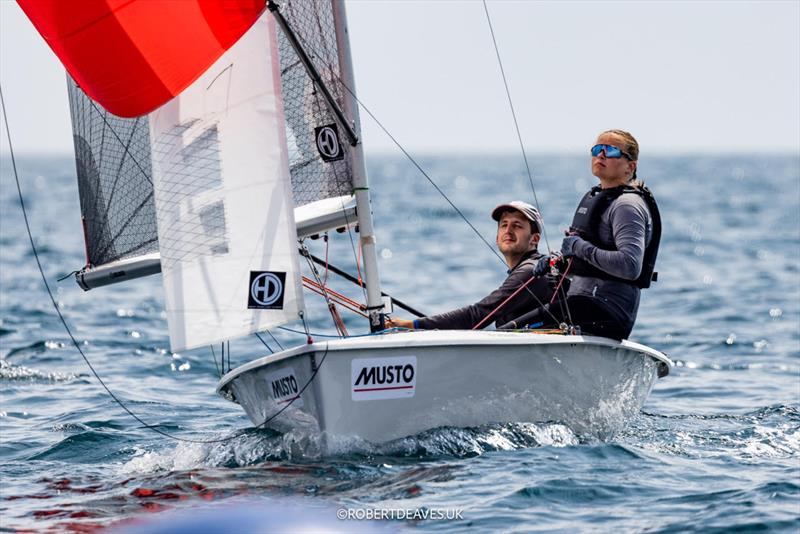 Musto Lark Nationals 2026 at Fowey day 4 photo copyright Robert Deaves / www.robertdeaves.uk taken at Fowey Sailing and featuring the Lark class