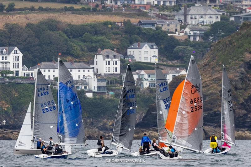 Musto Lark Nationals 2026 at Fowey day 4 photo copyright Robert Deaves / www.robertdeaves.uk taken at Fowey Sailing and featuring the Lark class