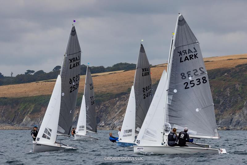 Musto Lark Nationals 2026 at Fowey day 4 photo copyright Robert Deaves / www.robertdeaves.uk taken at Fowey Sailing and featuring the Lark class