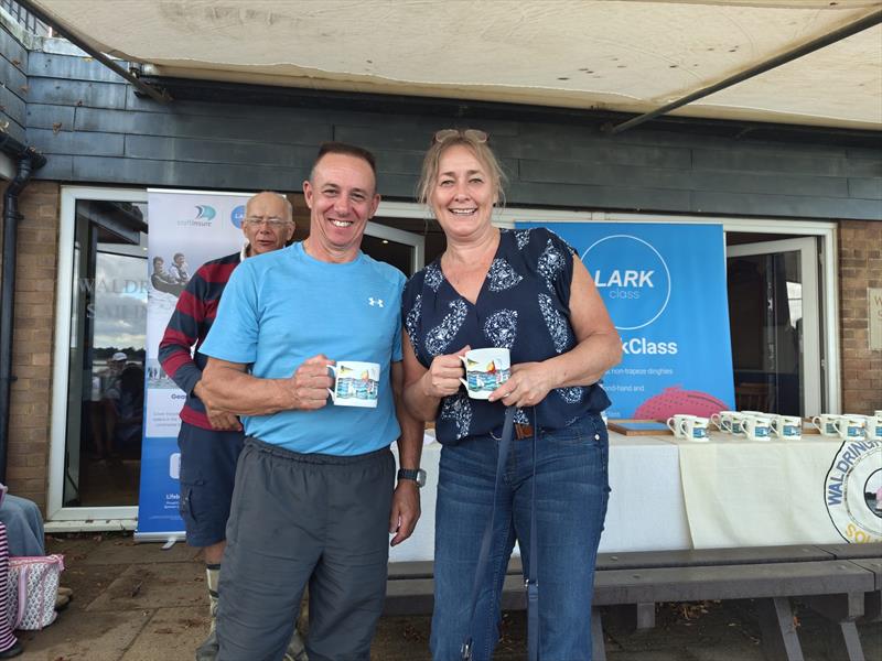 Emma Harris and Matt White finish 3rd in the Craftinsure Lark Cartoon Trophy at Waldringfield photo copyright Daniel Watson taken at Waldringfield Sailing Club and featuring the Lark class