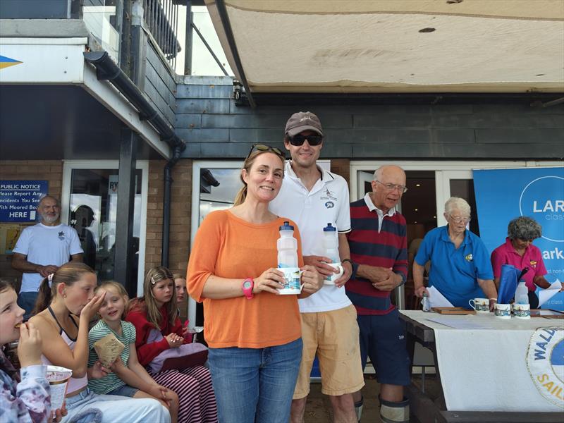 Harry Pynn and Gemma Cook finish 2nd in the Craftinsure Lark Cartoon Trophy at Waldringfield photo copyright Daniel Watson taken at Waldringfield Sailing Club and featuring the Lark class