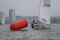 Harry Newton lines up a tight rounding during the KSSA Mid-Summer Regatta at Medway