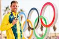 Matt Wearn with his Olympic gold at Paris 2024
