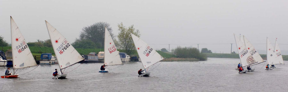 Drizzle and light winds for the Home Counties and Eastern Region Laser Grand Prix at Denver SC photo copyright Chris Hall taken at Denver Sailing Club and featuring the ILCA 7 class