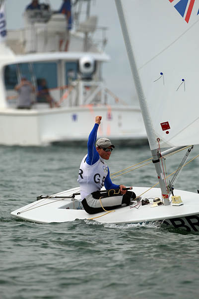 Paul Goodison wins Laser gold at the 2008 Olympic Sailing Regatta photo copyright Richard Langdon / Ocean Images taken at  and featuring the ILCA 7 class