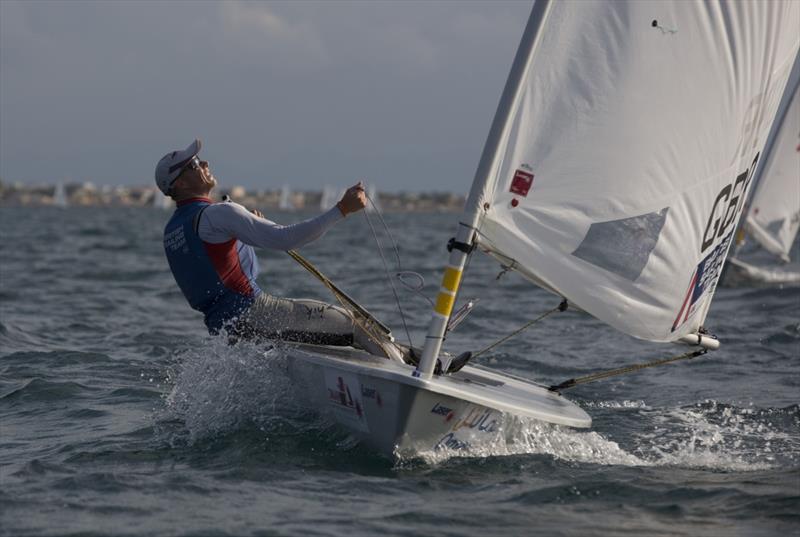 Nick Thompson on day 6 of the 2013 Laser Standard World Championships - photo © Lloyd Images