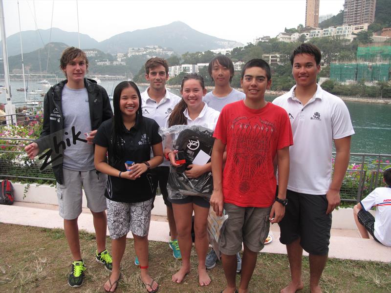 Royal Hong Kong's Laser Sharks Squad at the 2014 Hong Kong Laser Championship photo copyright Dominick Hardoon taken at Royal Hong Kong Yacht Club and featuring the ILCA 7 class